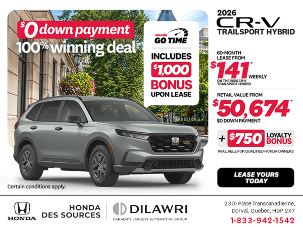 Get the 2026 Honda CR-V Hybrid!
