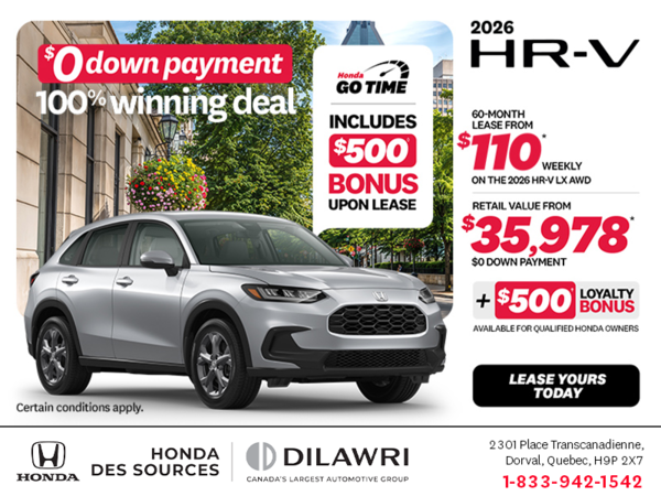 Get the 2026 Honda HR-V!