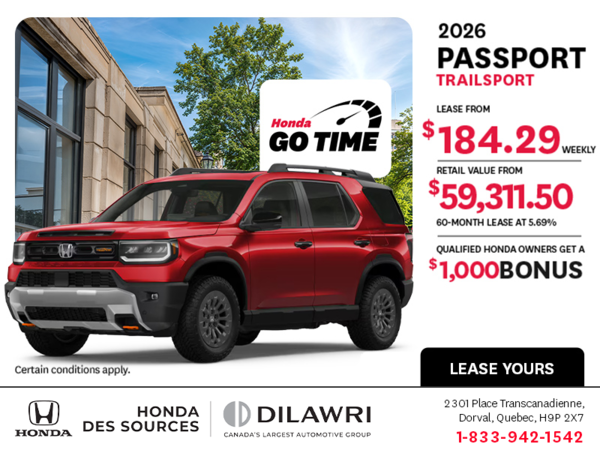 Get the 2026 Honda Passport!