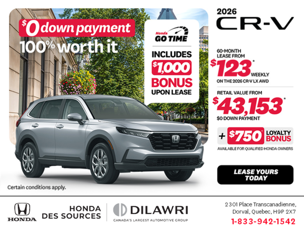 Get the 2026 Honda CR-V!