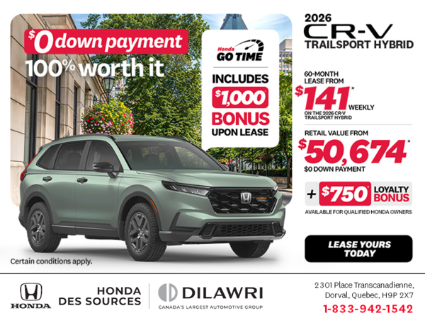 Get the 2026 Honda CR-V Hybrid!