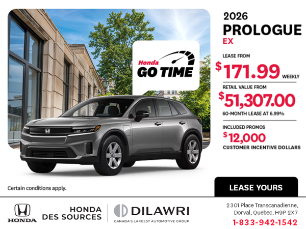 Get the 2026 Honda Prologue!