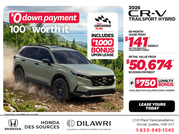 Get the 2026 Honda CR-V Hybrid!