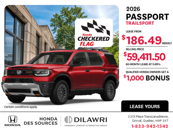 Get the 2026 Honda Passport!
