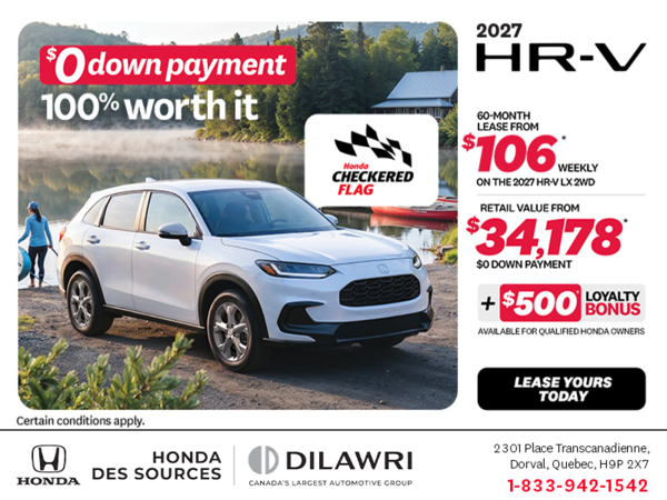 Get the 2027 Honda HR-V!