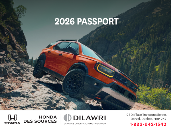 Get the 2026 Honda Passport!