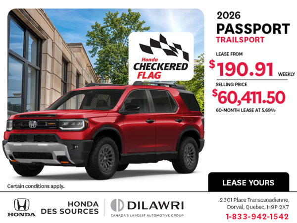 Get the 2026 Honda Passport!