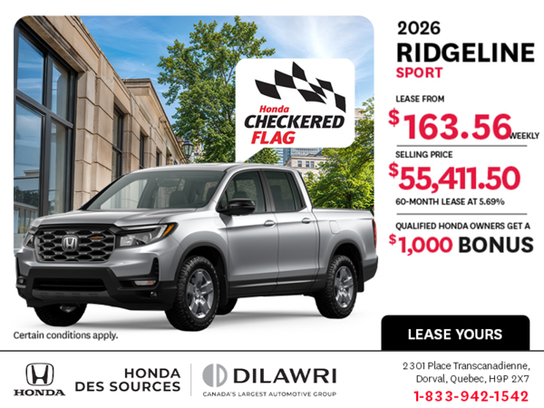 Get the 2026 Honda Ridgeline!