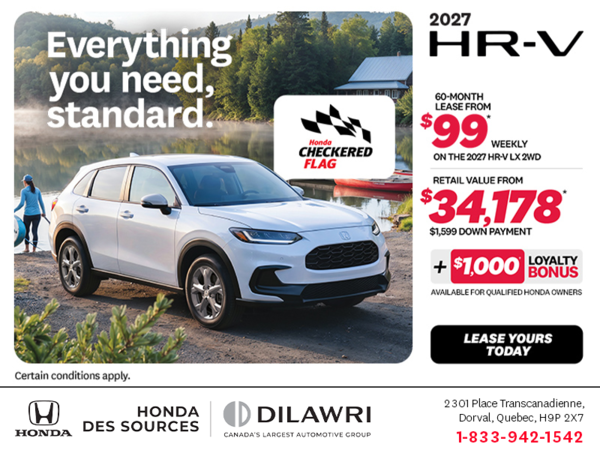 Get the 2027 Honda HR-V!