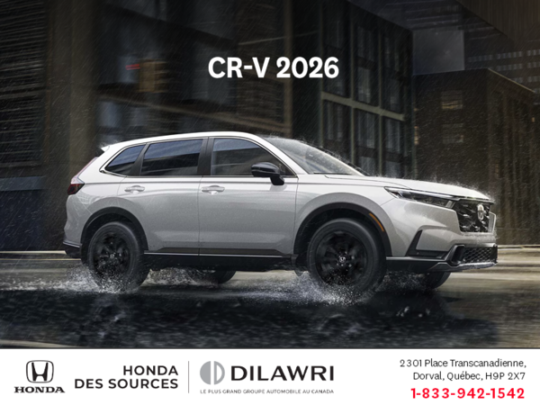 Obtenez la Honda CR-V 2026!