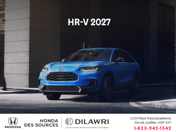 Obtenez la Honda HR-V 2027!