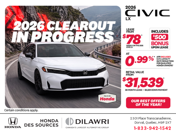 Get the 2026 Honda Civic!