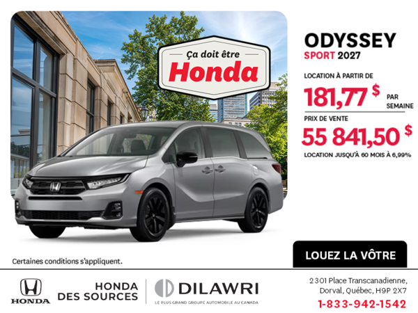 Honda Odyssey 2027