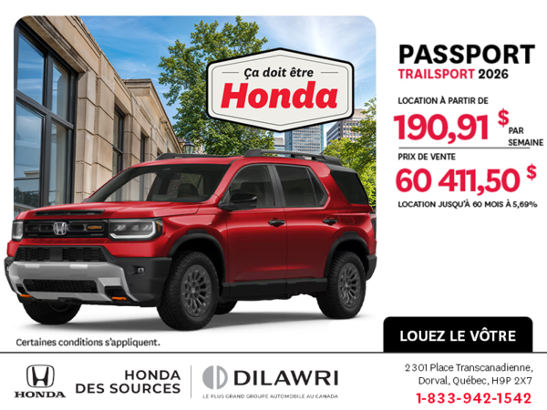Honda Passport 2026