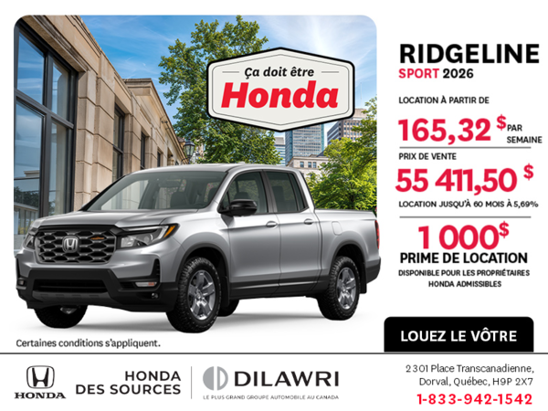 Honda Ridgeline 2026