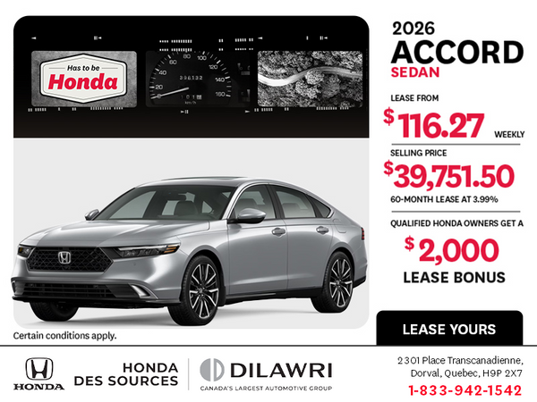 Get the 2026 Honda Accord!
