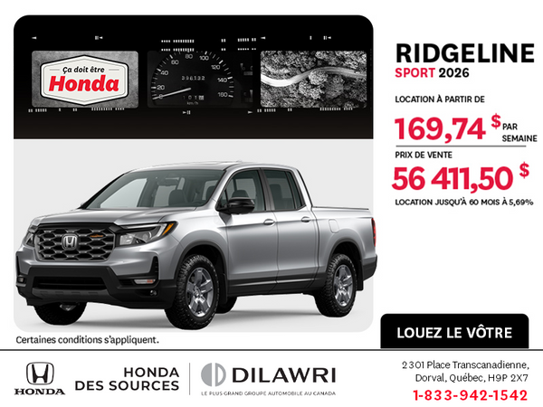 Honda Ridgeline 2026