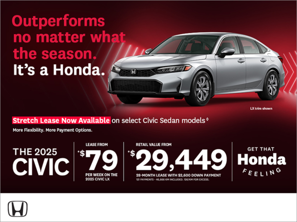 Get the 2025 Honda Civic!