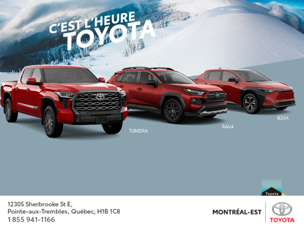 C'est l'heure Toyota!