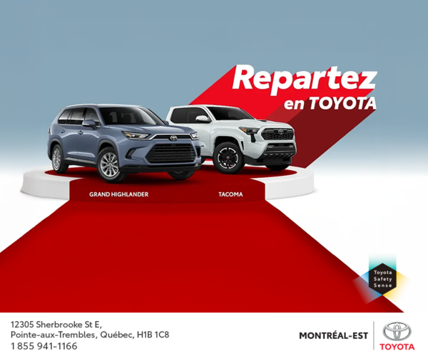 Repartez en Toyota!