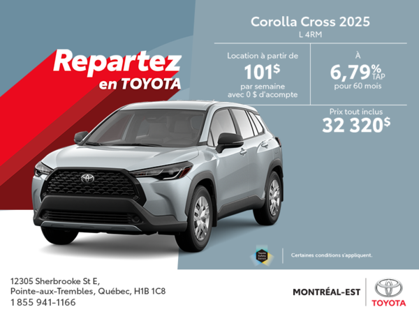 Toyota Corolla Cross 2025
