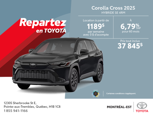 Toyota Corolla Cross Hybrid 2025