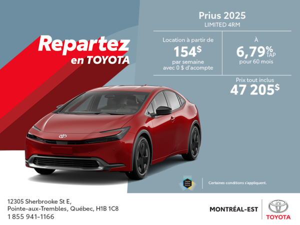 Toyota Prius 2025