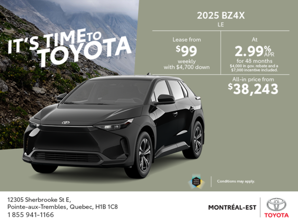 2025 Toyota BZ4X