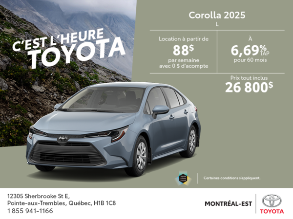 Toyota Corolla 2025
