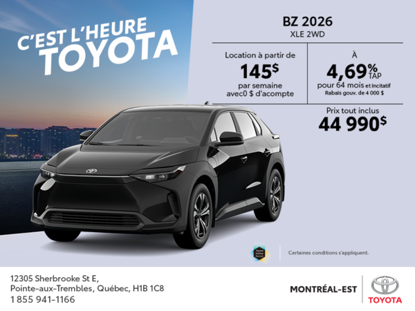 Toyota bZ 2026