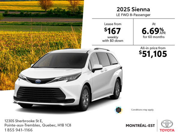2025 Toyota Sienna Hybrid