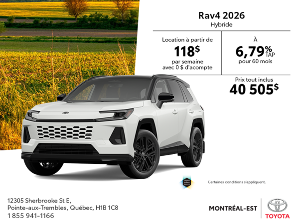 Toyota RAV4 Hybride 2026