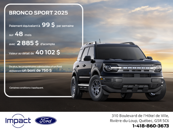 Ford Bronco Sport 2025