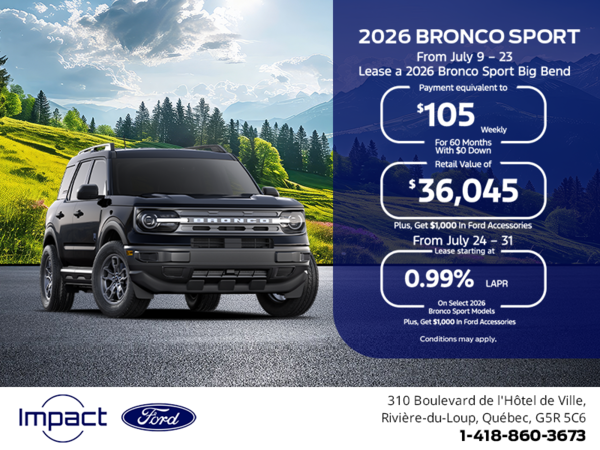 2026 Ford Bronco Sport
