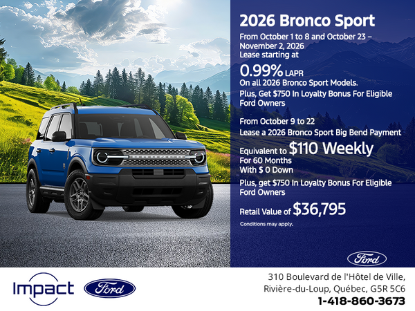 2026 Ford Bronco Sport