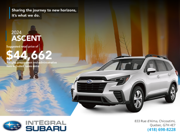 Get the 2024 Ascent today!