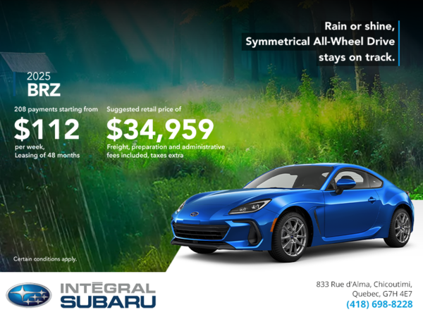 Get the 2025 BRZ today!