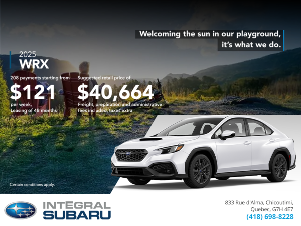 Get the 2025 WRX today!