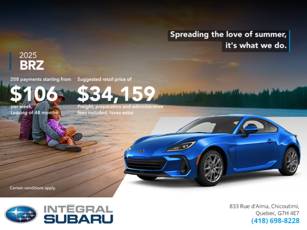 Get the 2025 BRZ today!