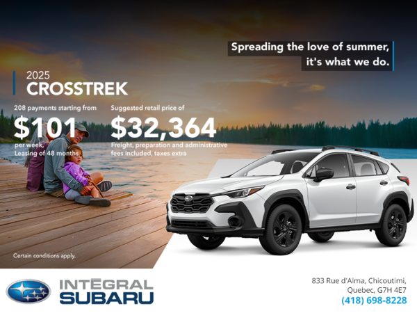 Get the 2025 Crosstrek today!