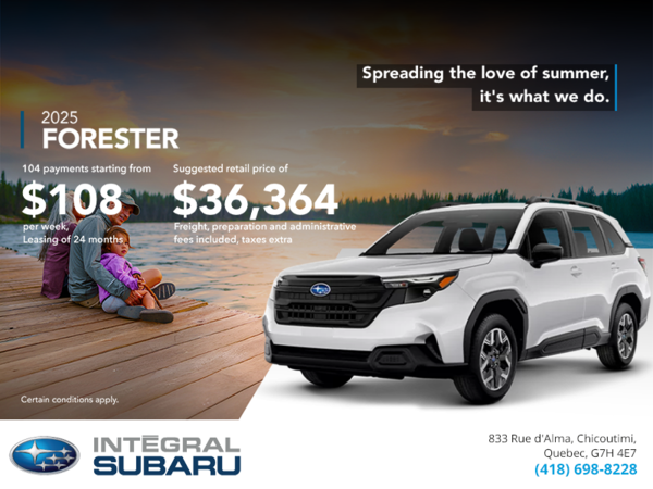 Get the 2025 Forester!