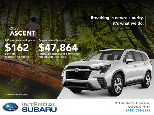 Get the 2025 Ascent today!