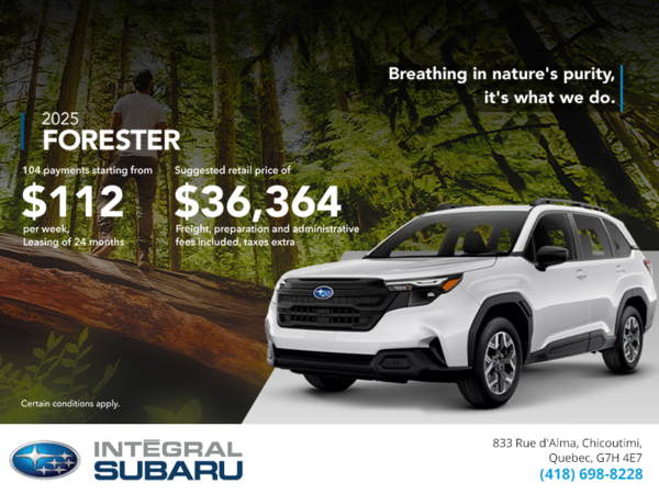 Get the 2025 Forester!