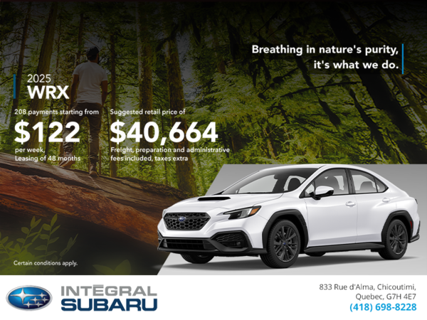 Get the 2025 WRX today!