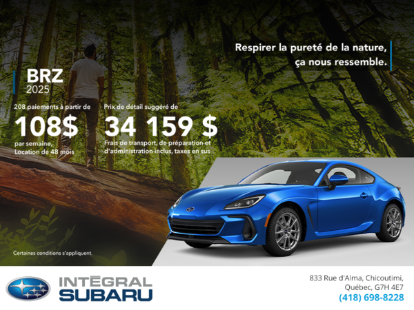 Procurez-vous la BRZ 2025!