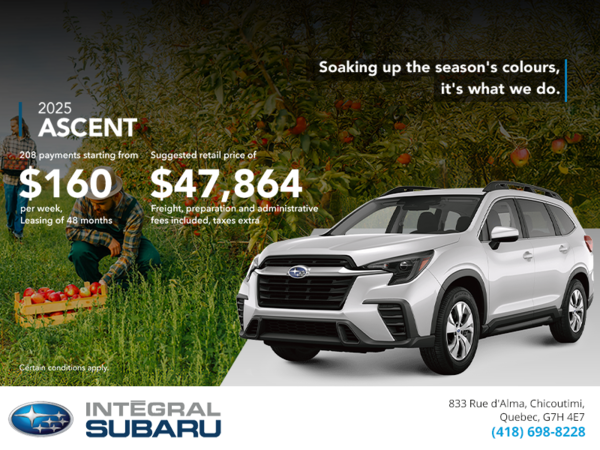 Get the 2025 Ascent today!