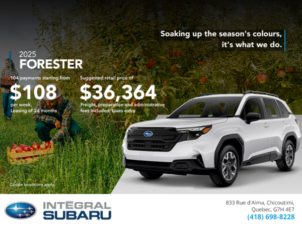 Get the 2025 Forester!