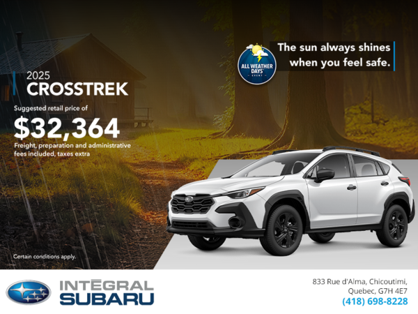 Get the 2025 Crosstrek today!