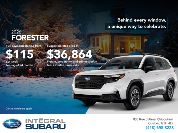Get the 2026 Forester!