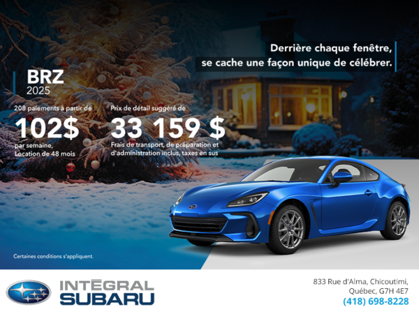 Procurez-vous la BRZ 2025!